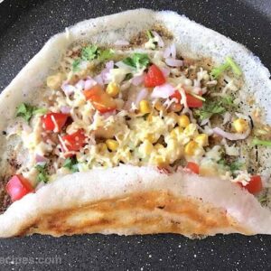 Corn Onion Sada Dosa streeto