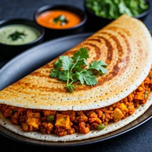 Paneer Chilli Dosa streeto