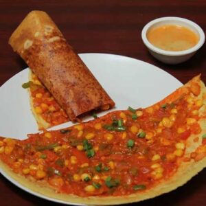 Corn Chutney Powder Dosa streeto