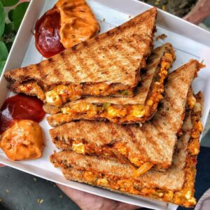 Paneer Tandoori Veg. Cheese Toast Sandwich streeto
