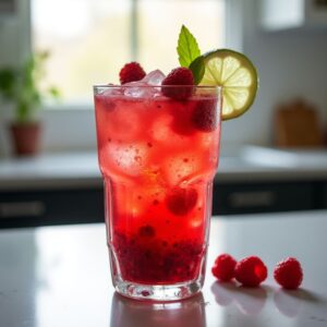 Raspberry Lime Sparkler